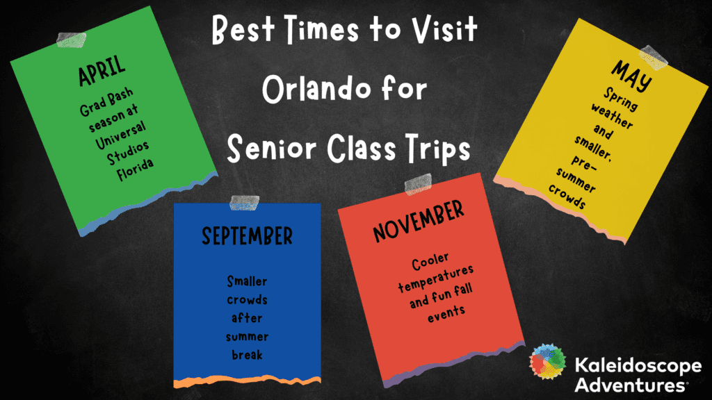 best times for a senior class trip to Orlando