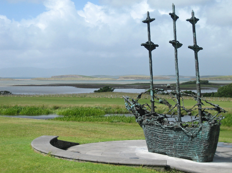 Sligo on St. Patrick's day National FAmine Memorial