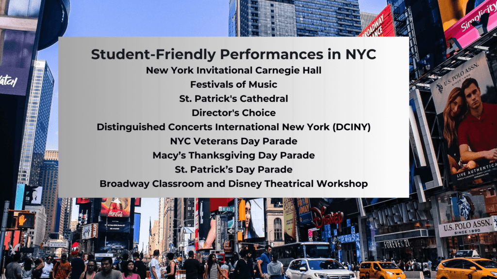 student performance trips