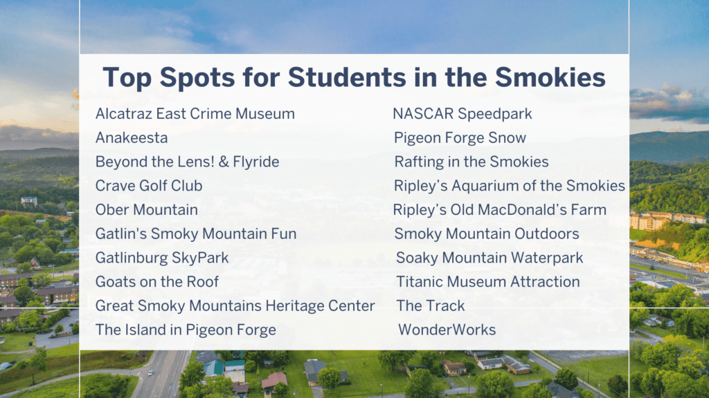 student group guide for the Smoky Mountains